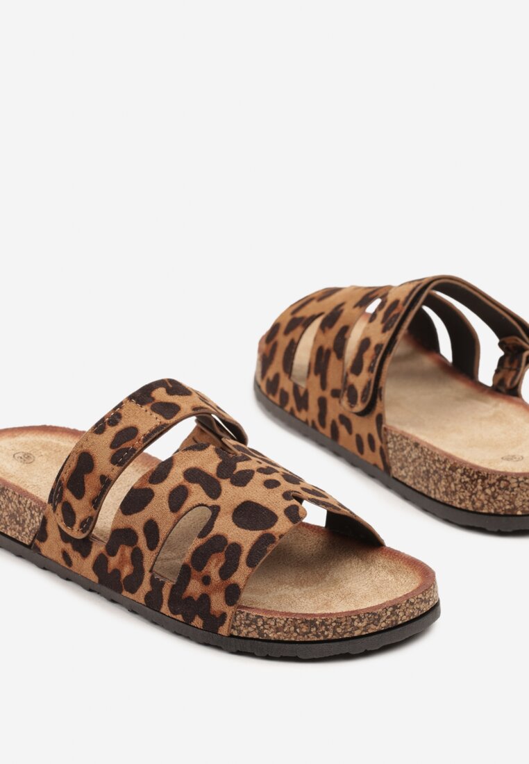 Papuci Imprimeu leopard
