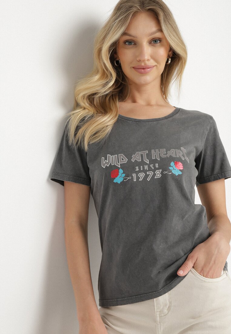 T-shirt Gri închis