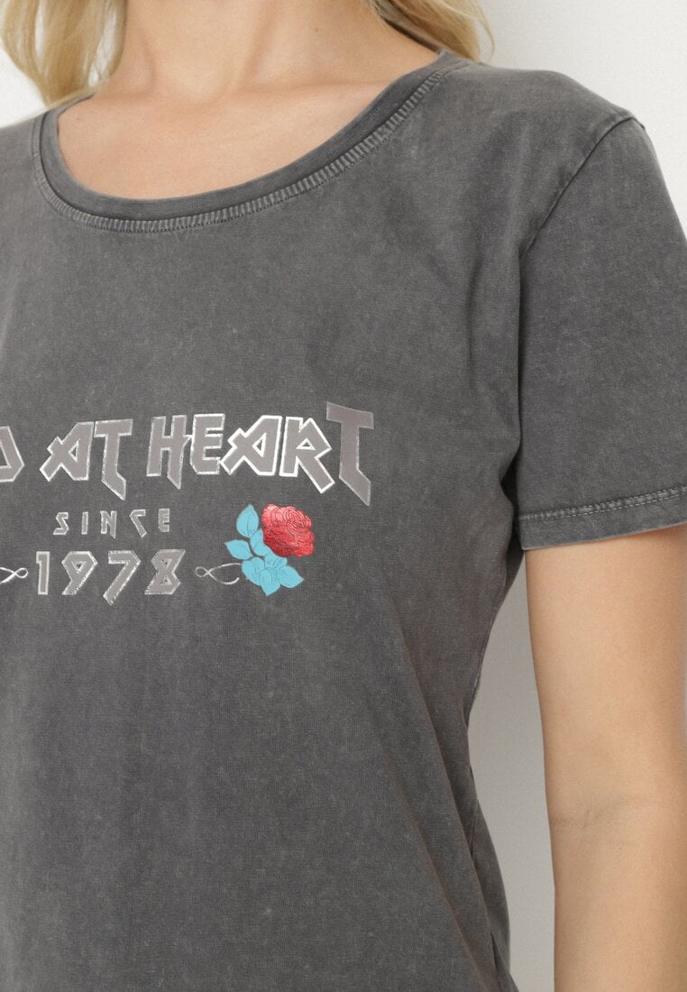 T-shirt Gri închis
