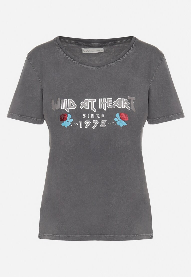 T-shirt Gri închis