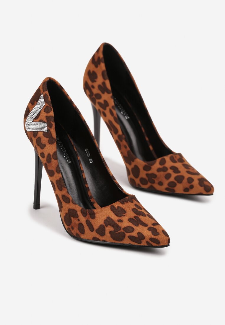 Pantofi stiletto Imprimeu leopard