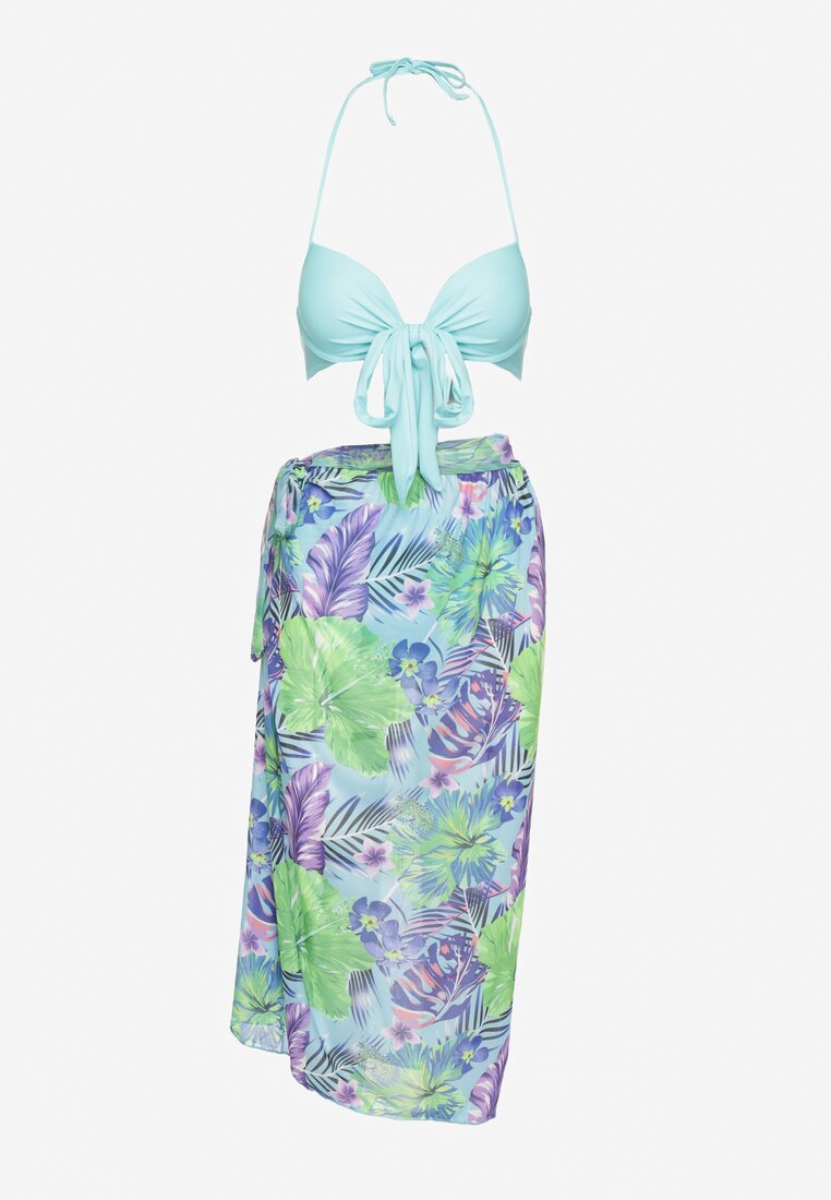 Costum de baie bikini Albastru deschis