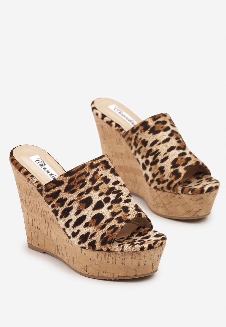 Papuci Imprimeu leopard
