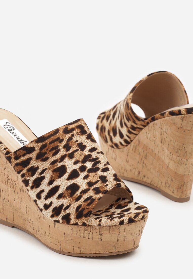 Papuci Imprimeu leopard
