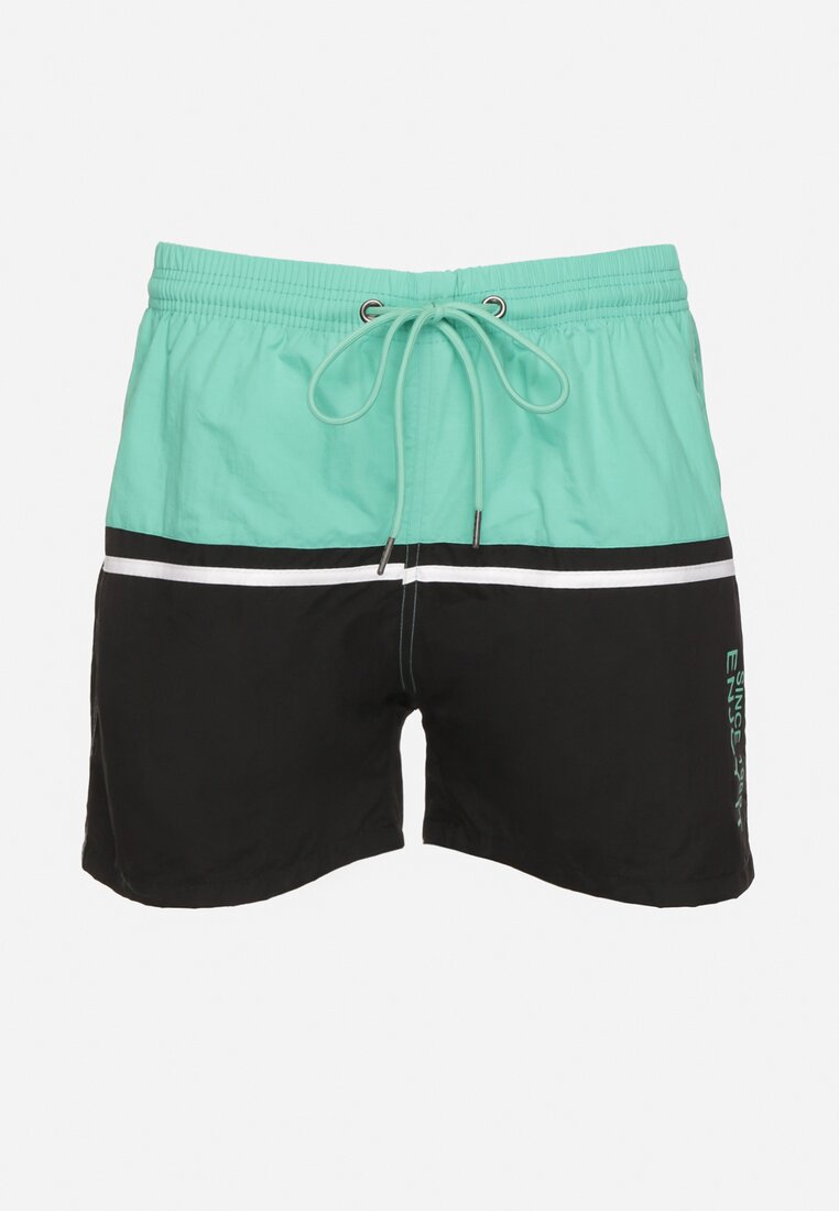 Pantaloni scurți Verde cu negru