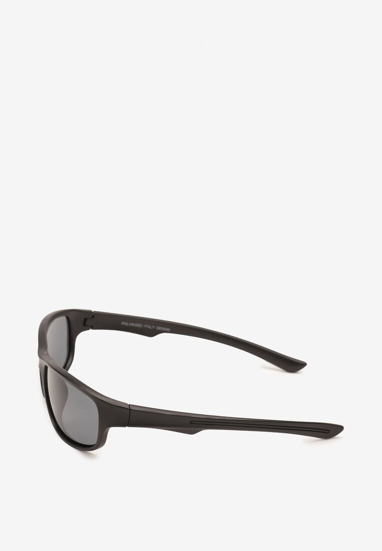 Czarne Sportowe Okulary Przeciwsłoneczne z Filtrem UV Talavella