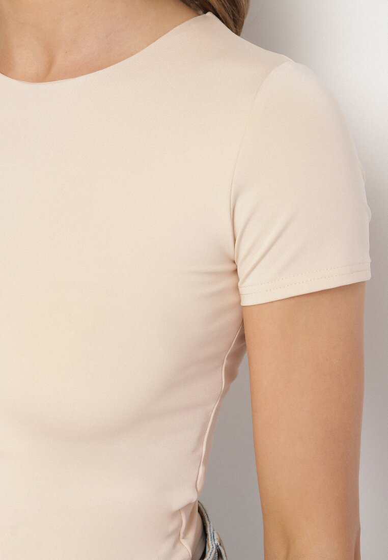 T-shirt Bej deschis