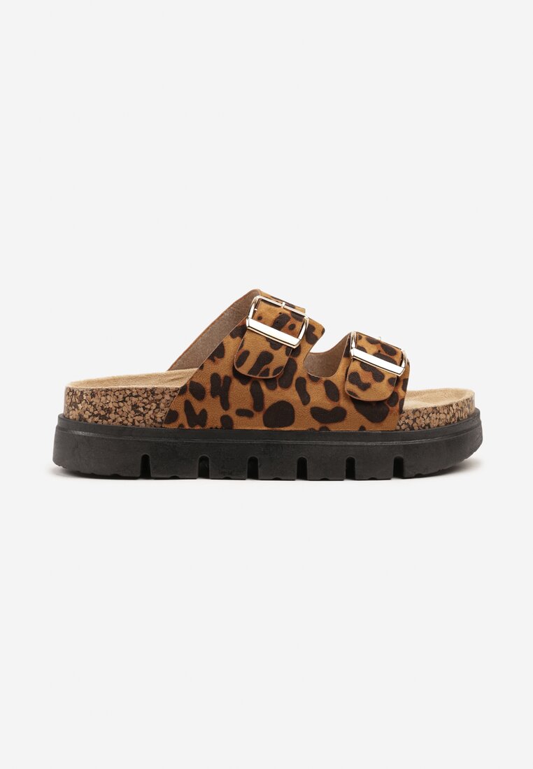 Papuci Imprimeu leopard