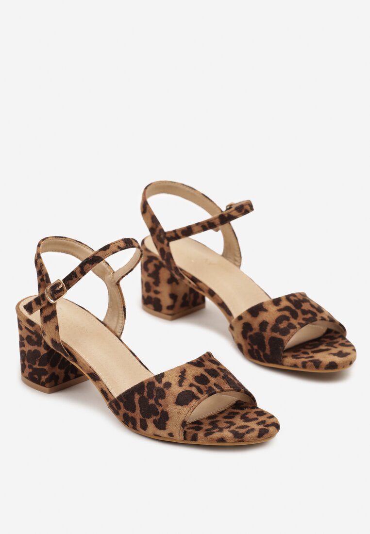 Sandale Imprimeu leopard
