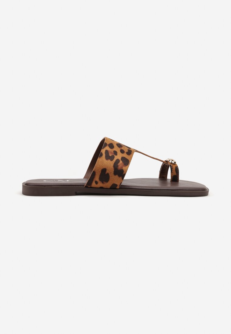 Papuci Imprimeu leopard