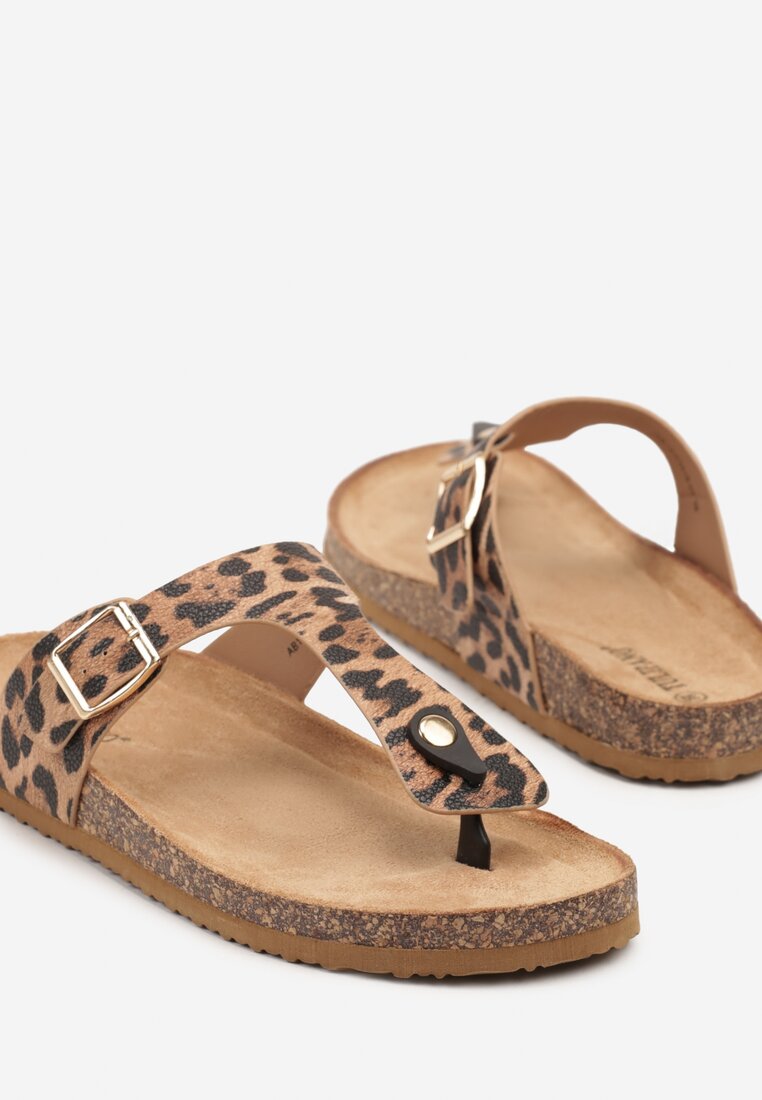 Papuci Imprimeu leopard