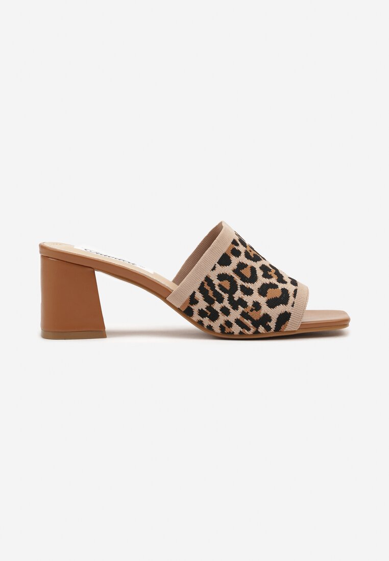 Papuci Imprimeu leopard