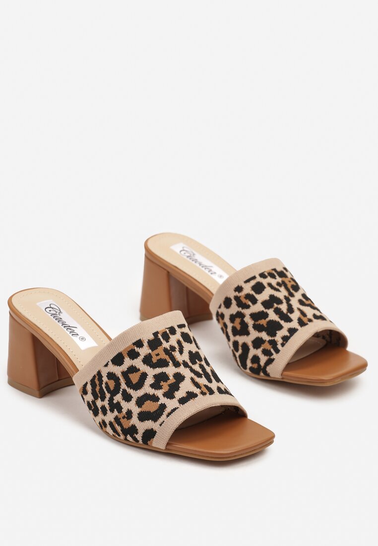 Papuci Imprimeu leopard