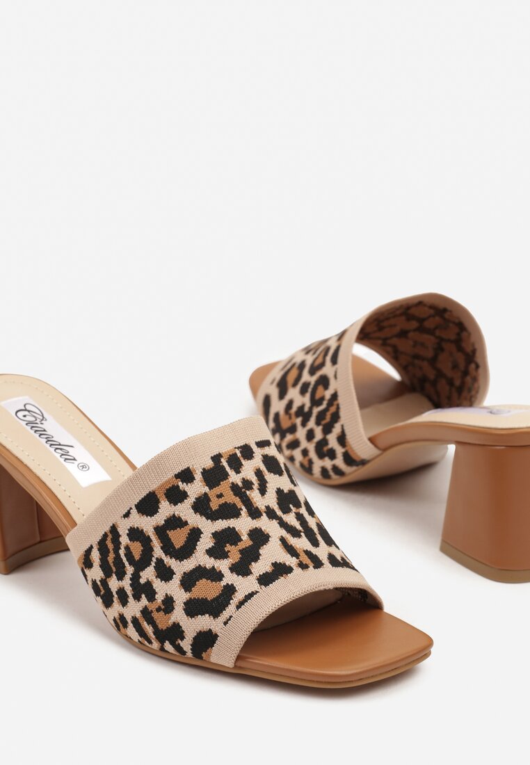 Papuci Imprimeu leopard