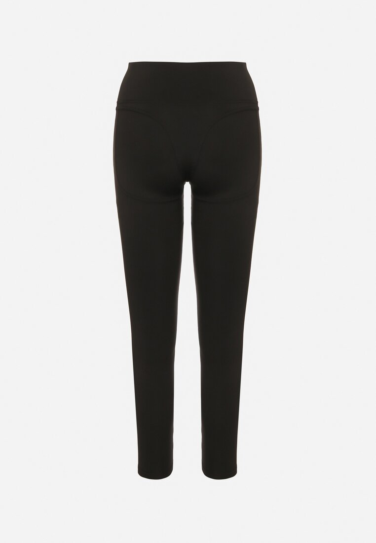 Czarne Legginsy z Modelującymi Przeszyciami Selettia