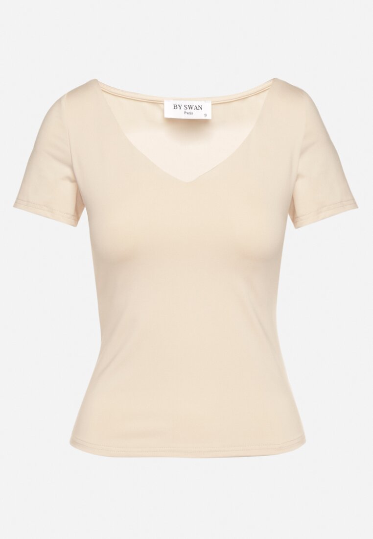 T-shirt Bej deschis