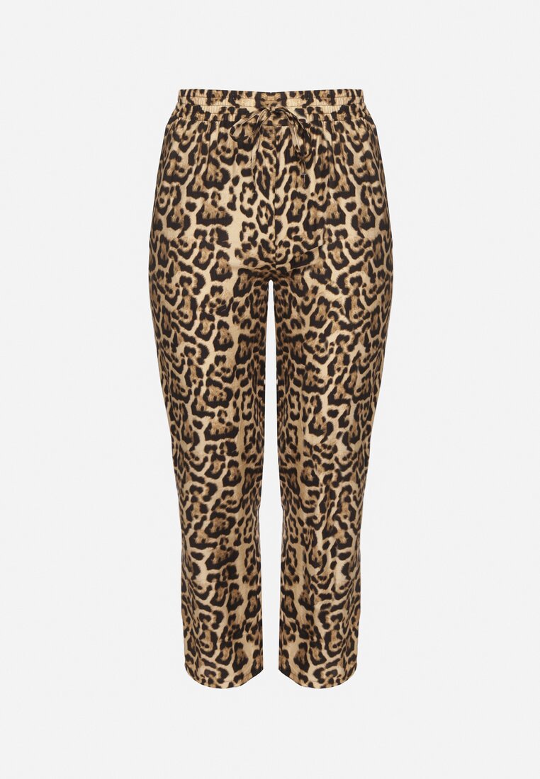Pantaloni Imprimeu leopard