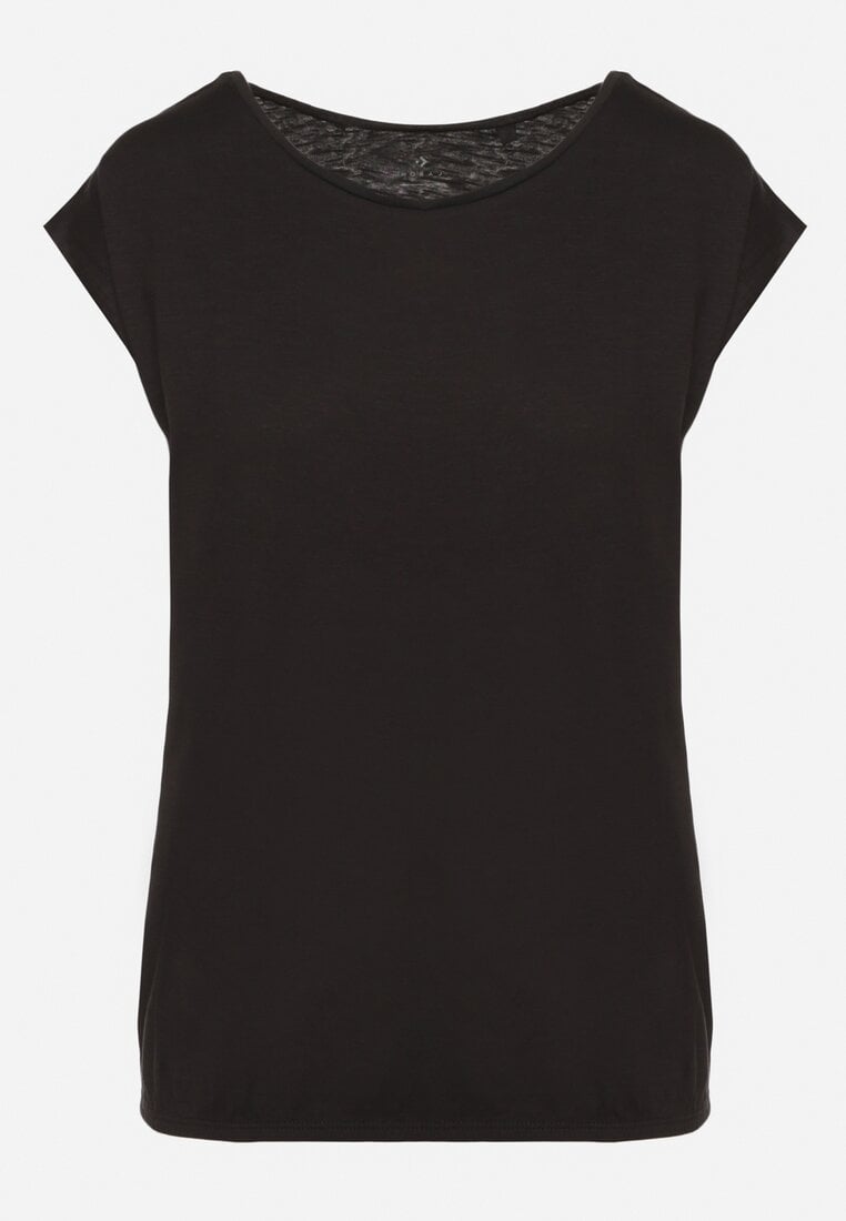Czarny Bawełniany T-shirt w Klasycznym Stylu Raliessa