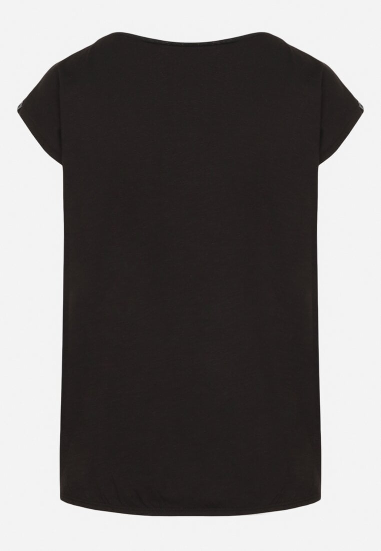 Czarny Bawełniany T-shirt w Klasycznym Stylu Raliessa