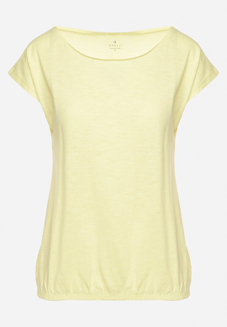 Żółty Bawełniany T-shirt w Klasycznym Stylu Raliessa