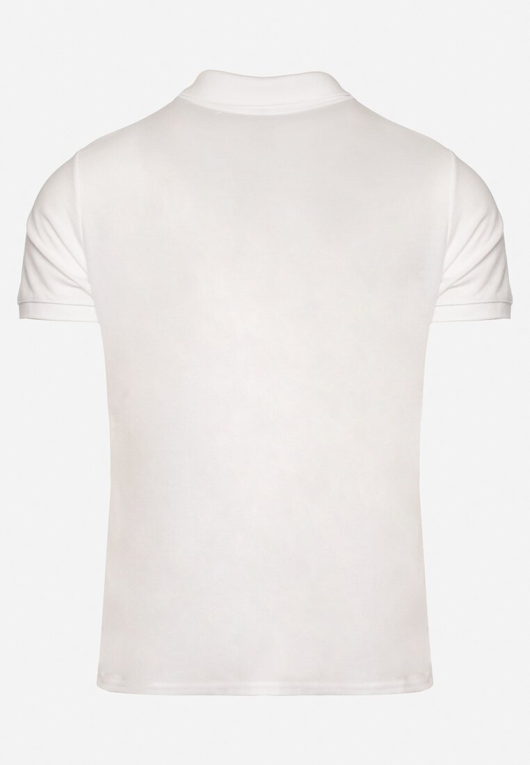 Biały T-shirt Polo z Bawełną Fodelira