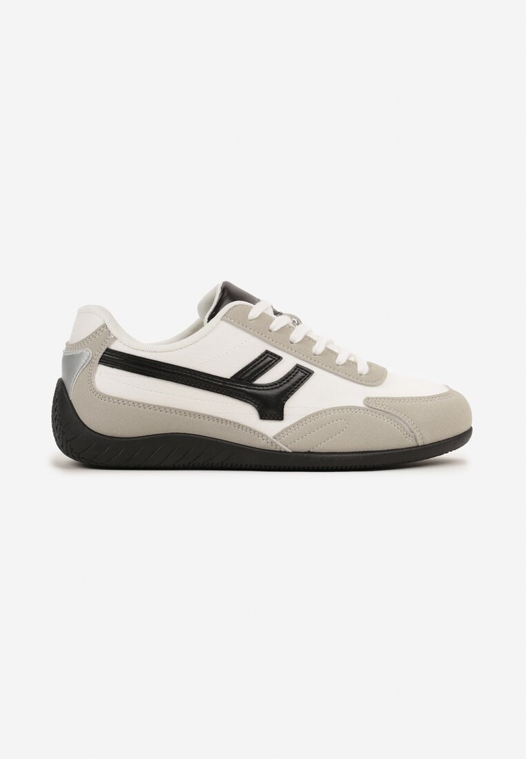Białe Sneakersy Ozdobione Geometrycznym Wzorem Arulia