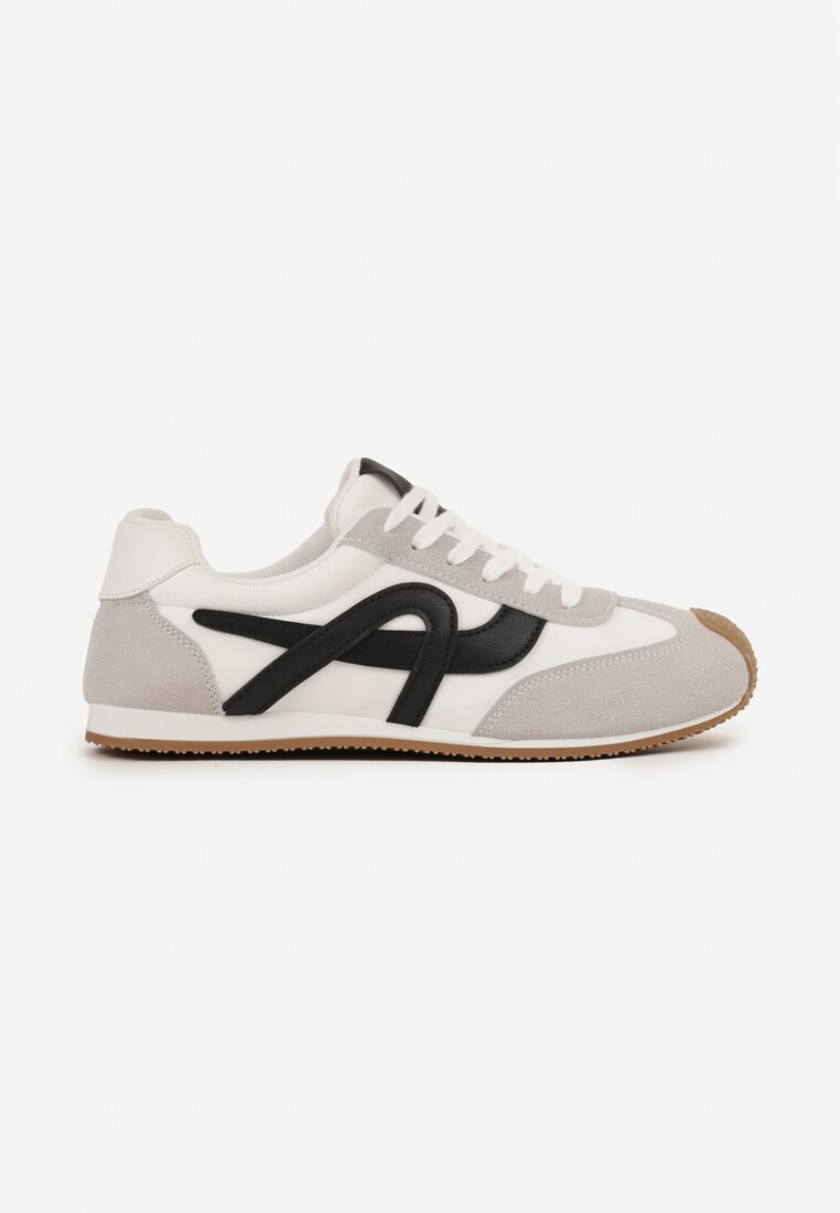 Białe Sneakersy Ozdobione Geometrycznym Motywem Ardetia