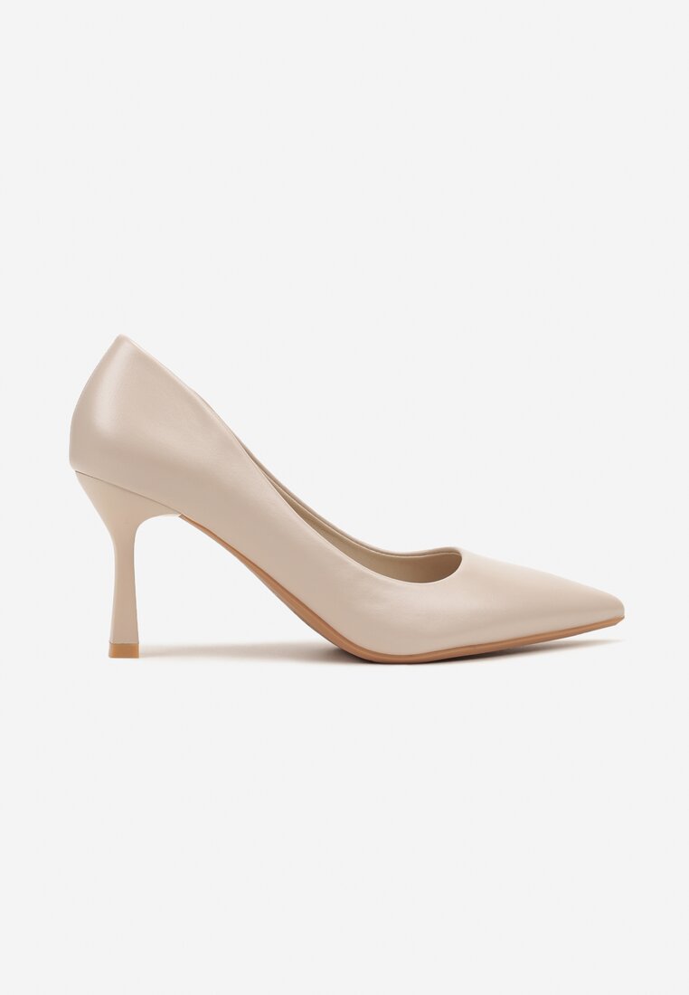 Pantofi stiletto Bej