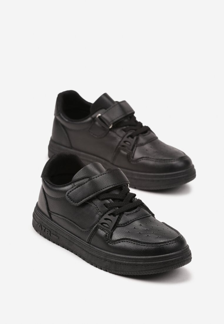Czarne Buty Sportowe Sneakersy z Ozdobą Nolivine