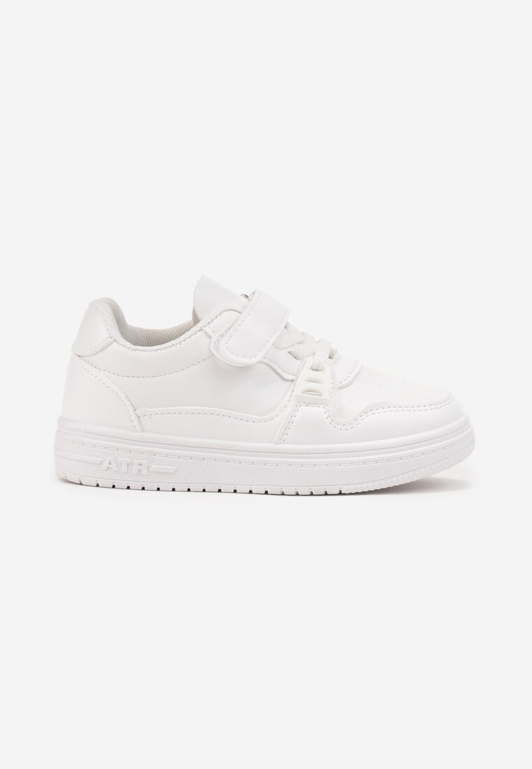 Białe Buty Sportowe Sneakersy z Ozdobną Aplikacją Venlorie