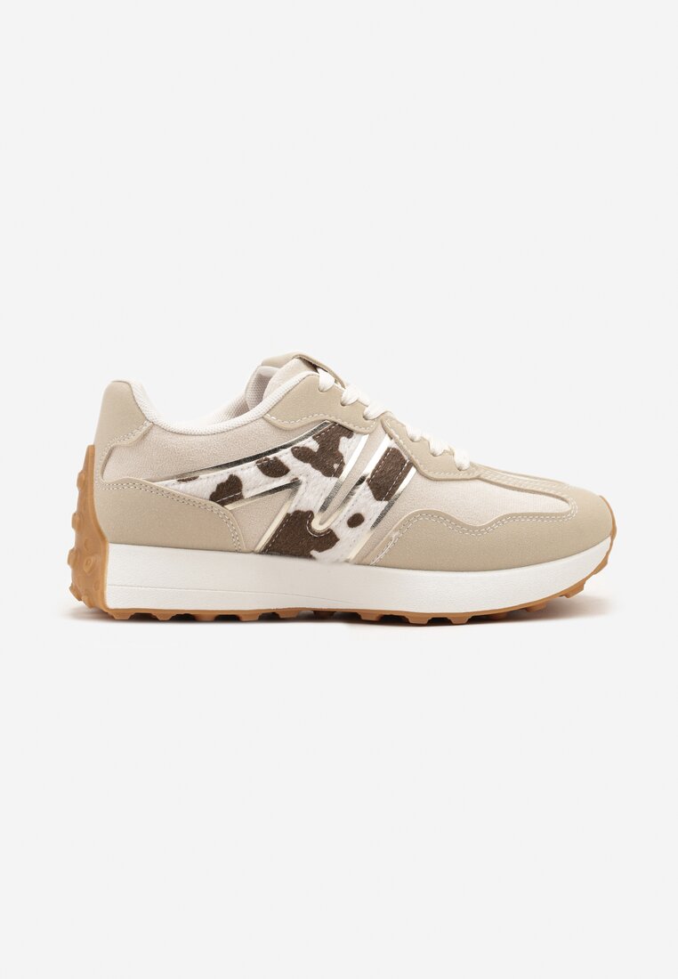 Czarno-Białe Sneakersy z Geometrycznym Wzorem Rilestra