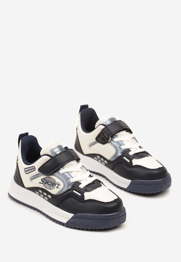 Beżowo-Niebieskie Buty Sportowe Mosophoros