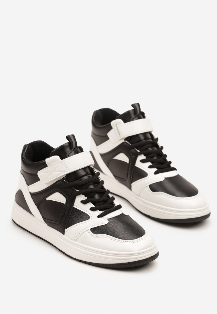 Sneakers Negru cu alb