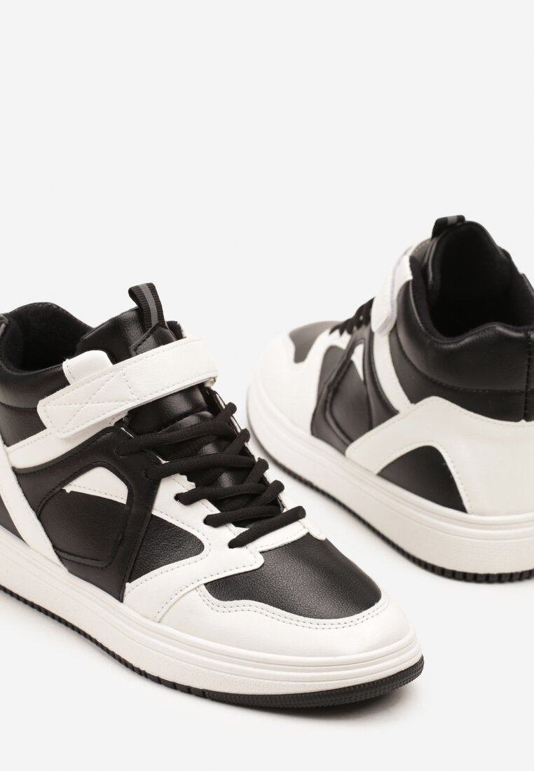 Sneakers Negru cu alb