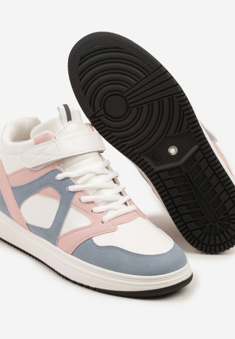 Sneakers Alb cu roz