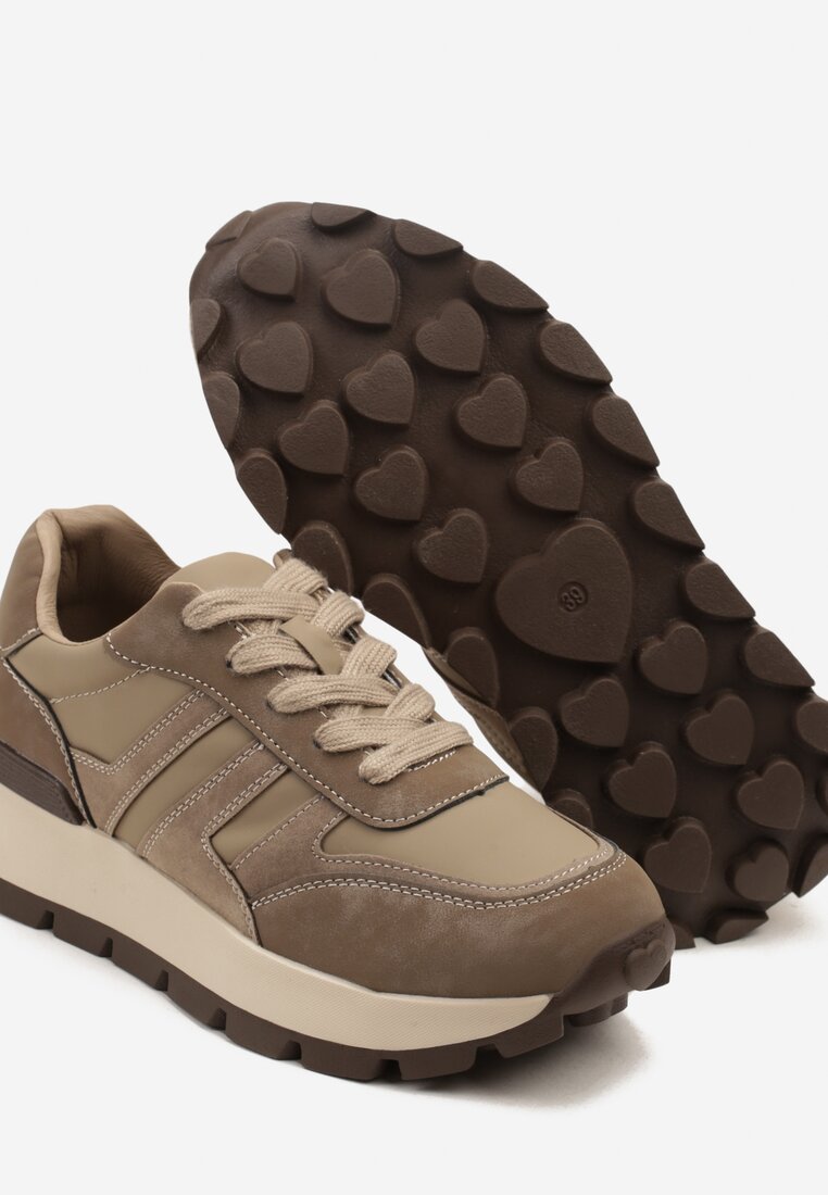 Sneakers Bej închis