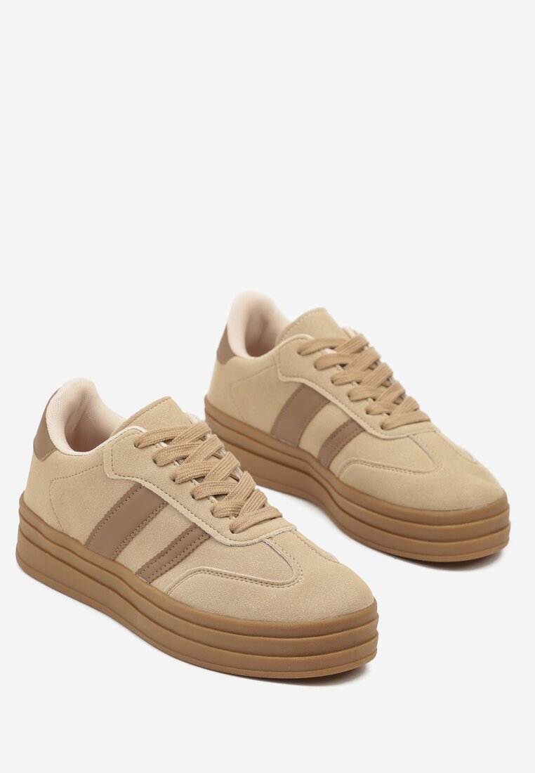 Sneakers Bej închis