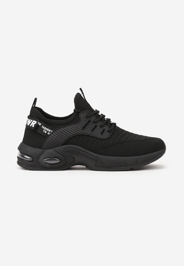 Czarne Buty Sportowe z Napisami Klymitheme