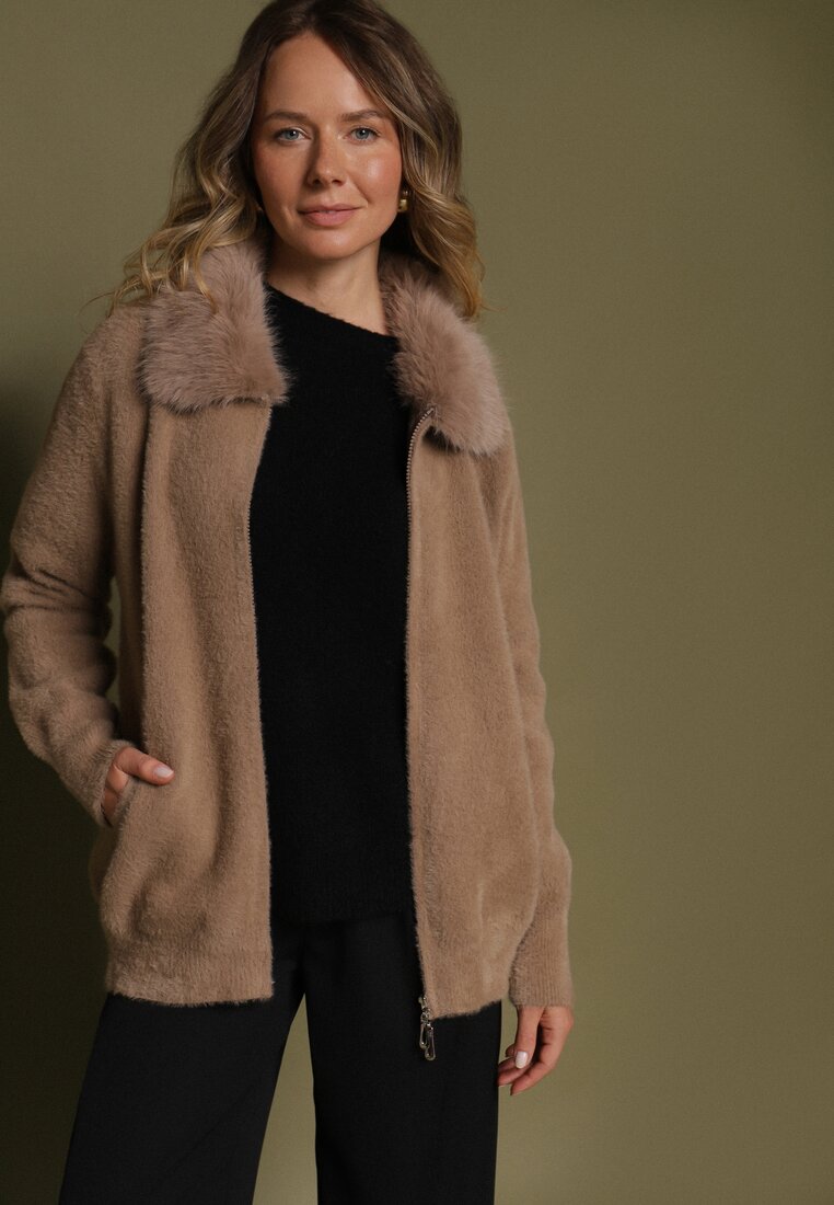Cardigan Bej închis
