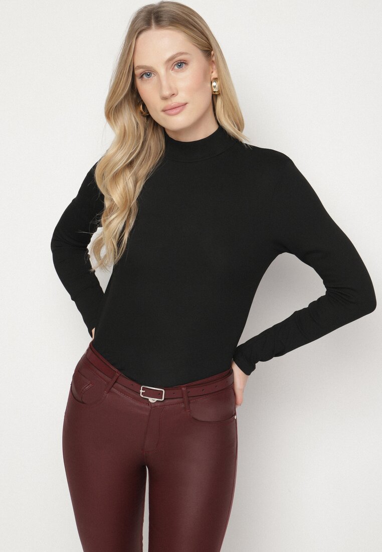 Czarna Bluzka Golf Typu Longsleeve Altera