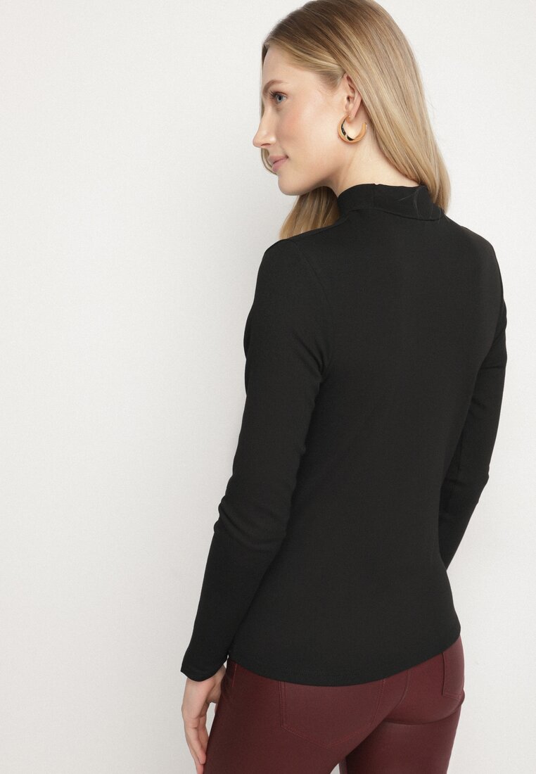 Czarna Bluzka Golf Typu Longsleeve Altera