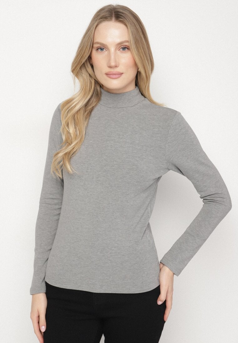 Szara Bluzka Golf Typu Longsleeve Altera