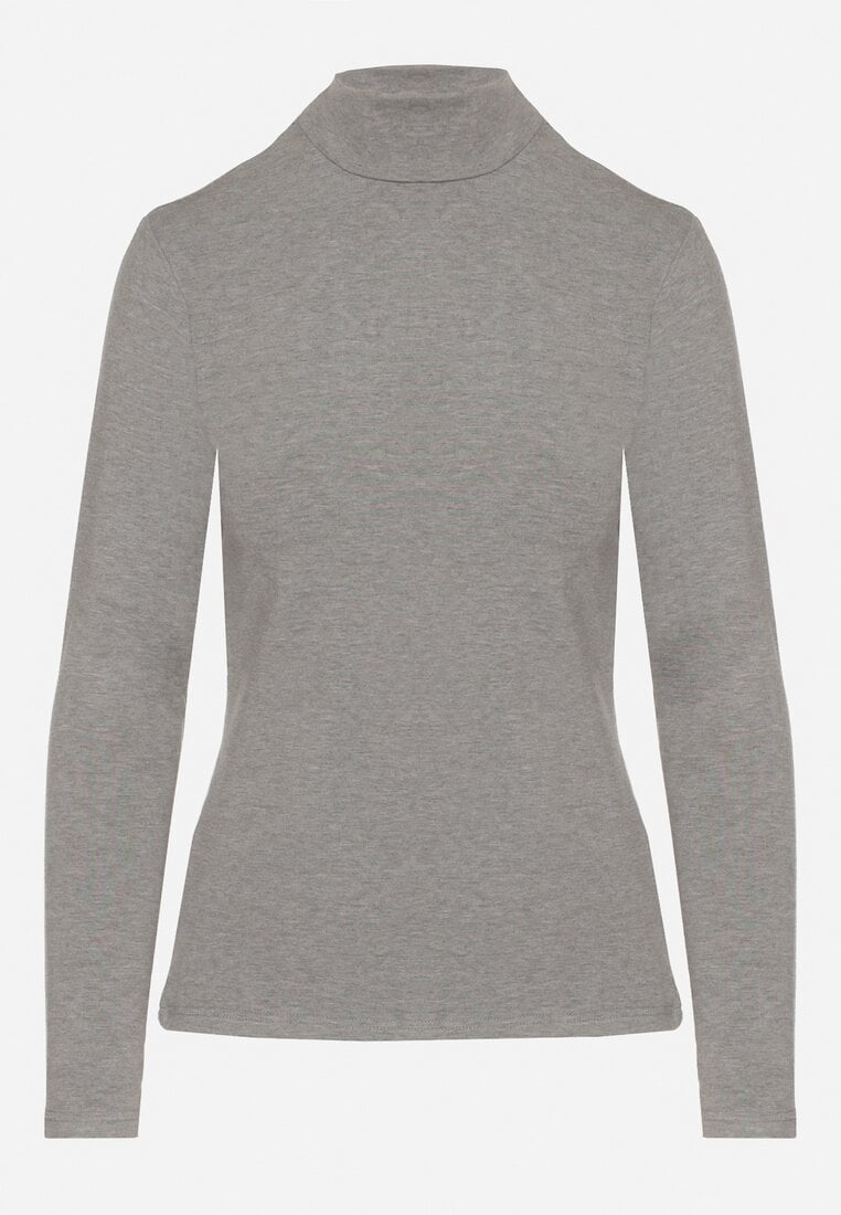 Szara Bluzka Golf Typu Longsleeve Altera