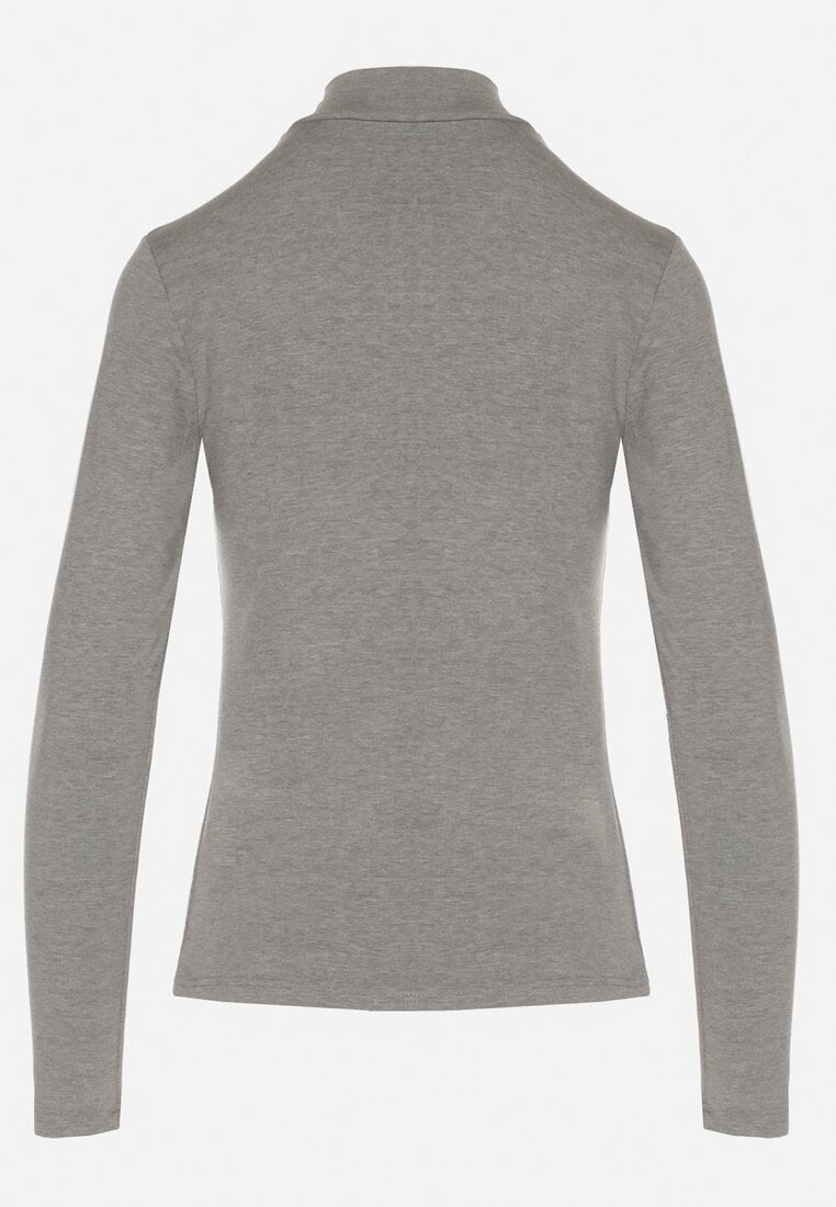 Szara Bluzka Golf Typu Longsleeve Altera