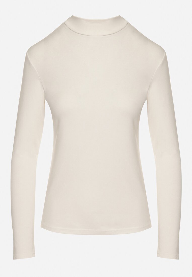 Biała Bluzka Golf Typu Longsleeve Altera