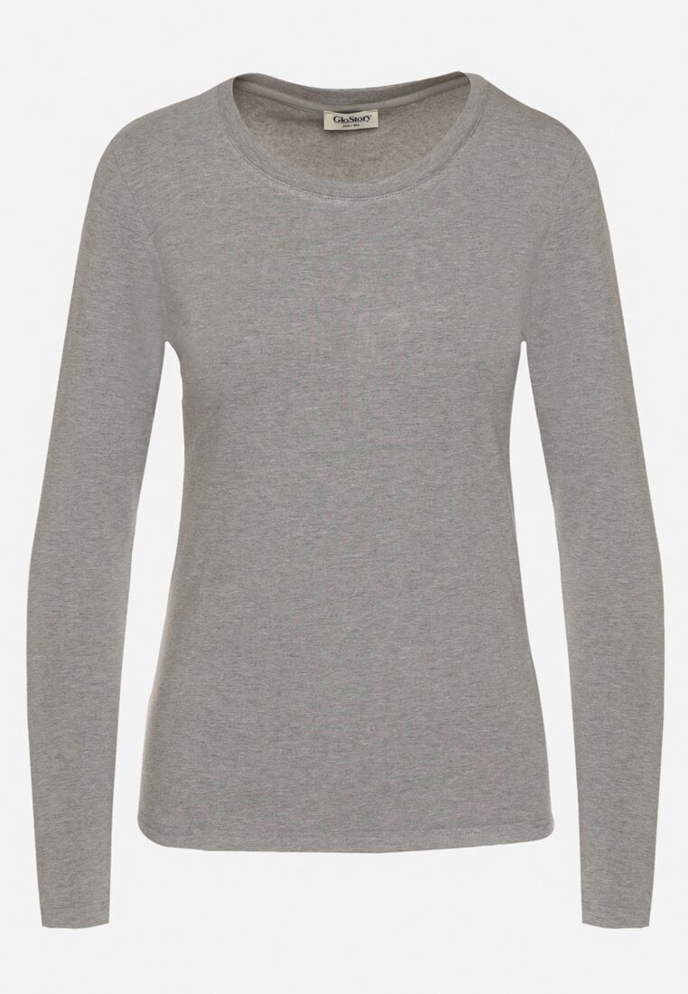 Szara Bluzka Typu Longsleeve Unelessa