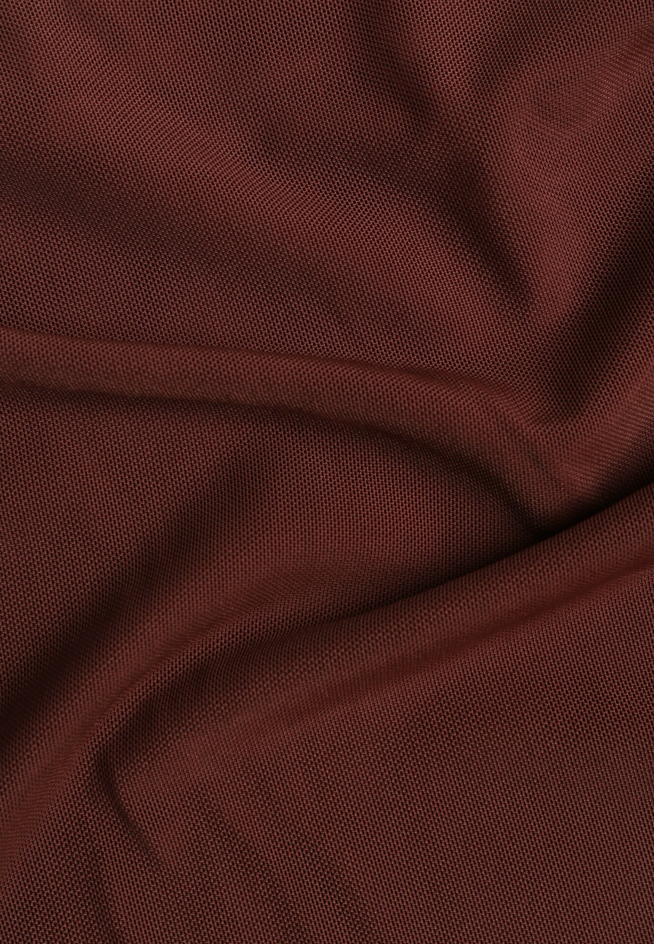 Brązowa Bluzka Siateczkowa z Wiskozą z Długim Rękawem i Dekoltem w Serce Elanne