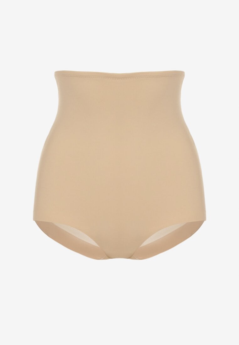 Beżowe Majtki Modelujące z Wysokim Stanem Liredia