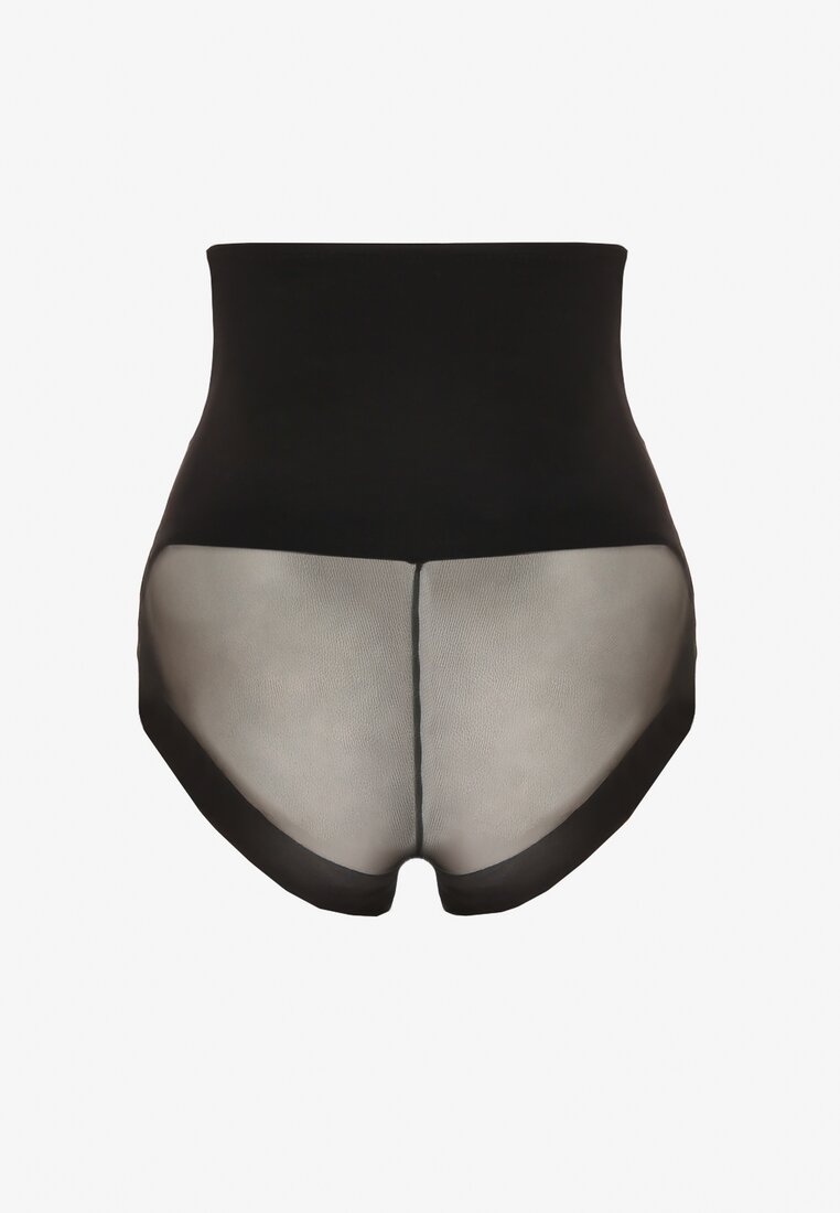 Czarne Majtki Modelujące z Wysokim Stanem Liredia