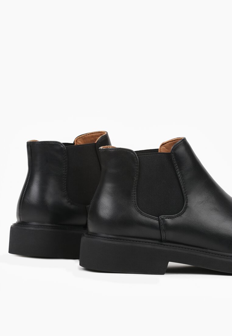 Czarne Klasyczne Botki Typu Sztyblety Refela